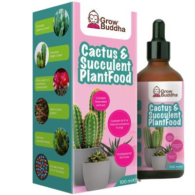 Cactus and Succulent Food Fertiliser - Liquid Concentrated Fertiliser for Cacti and Succulent plants 100ml