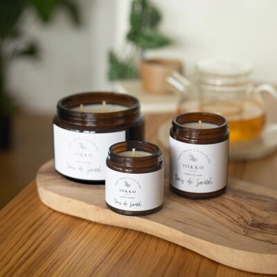 Natural Scented Candle Sandalwood - 3 sizes