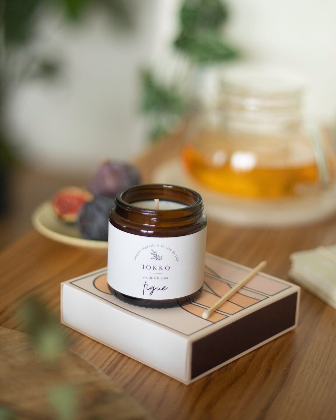 Duftkerze mit natürlichem Feigenduft – 3 Größen zur Auswahl