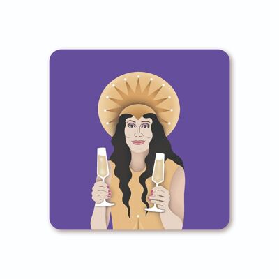 Cher Champagne Coaster Pack of 6