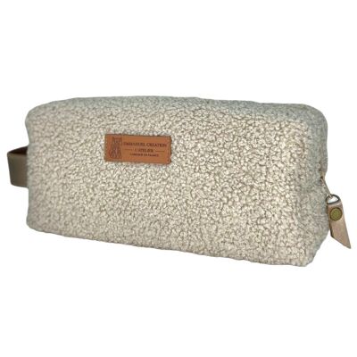 Nomadic pencil case S, “Bouclette” sand