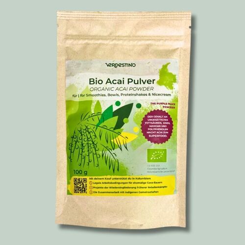 Bio-Acai-Pulver mit Social Impact