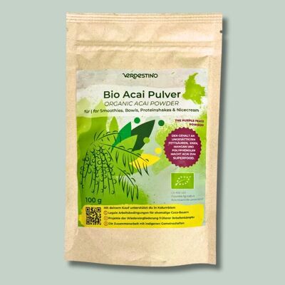 Organic acai powder with social impact
