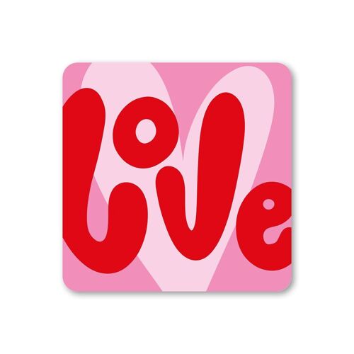 Love Bubble Coaster Pack of 6