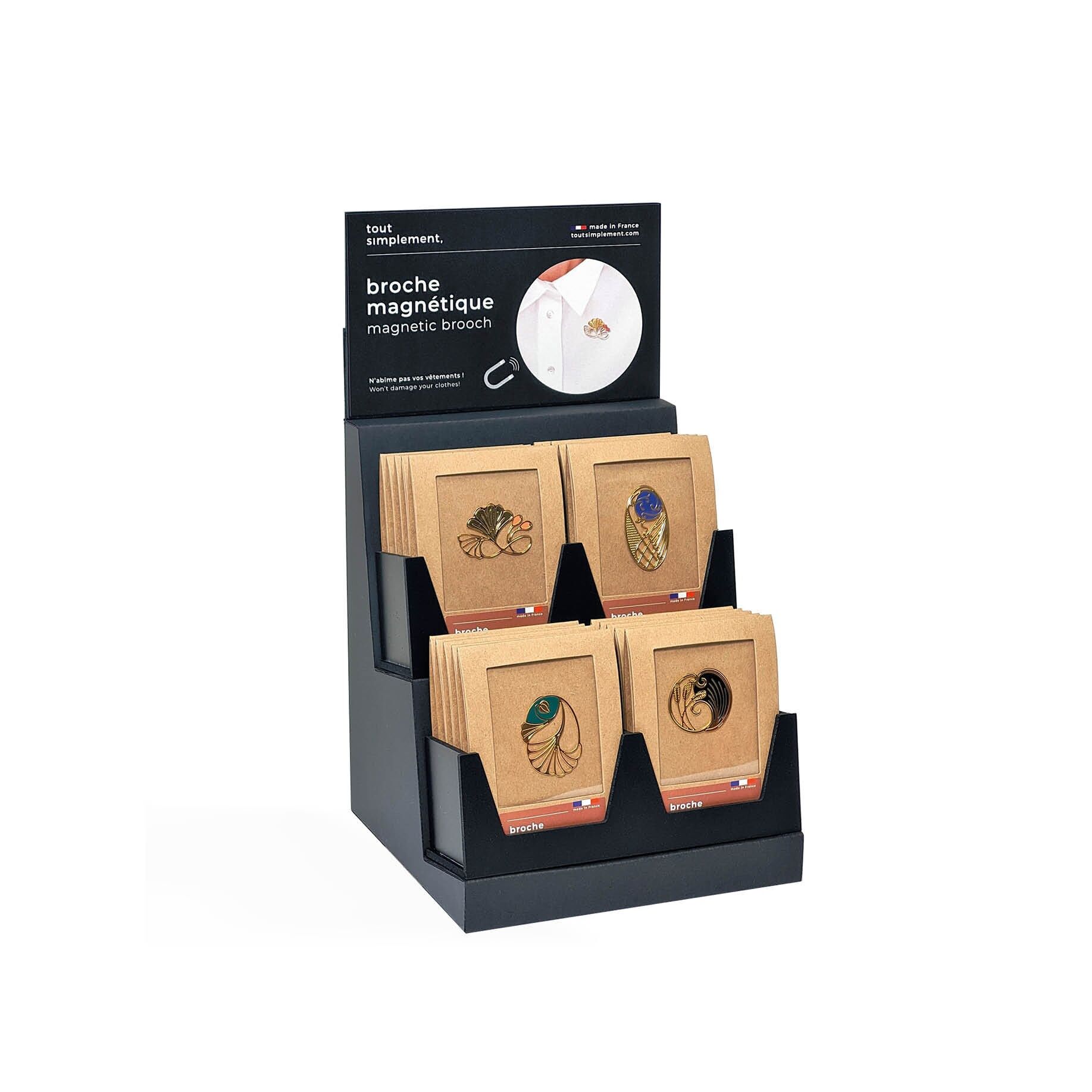 Espositore completo di 20 puntine magnetiche - art nouveau 1