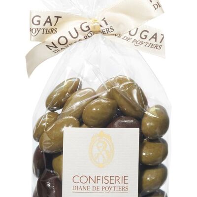 Almendras Aceitunas recubiertas de chocolate Bolsa 180 g