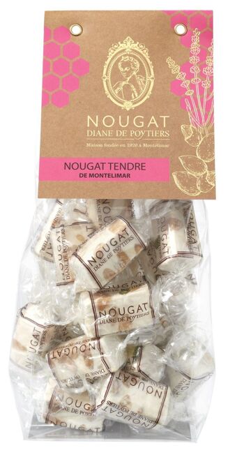 Nougat de Montélimar tendre sachet kraft/doré 175g