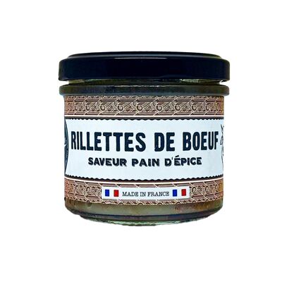 Gingerbread flavored beef rillettes