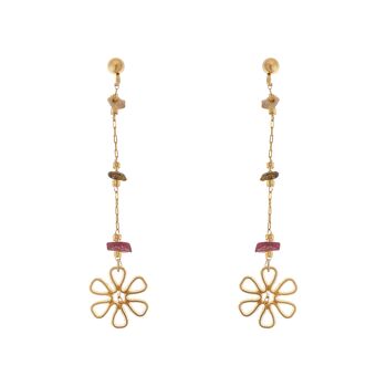 Boucles d'oreilles marguerite 10