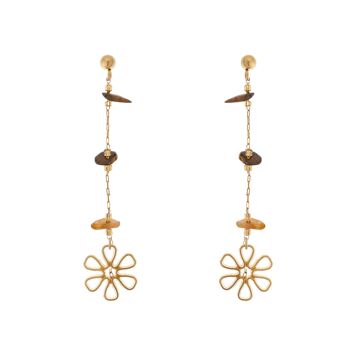 Boucles d'oreilles marguerite 11