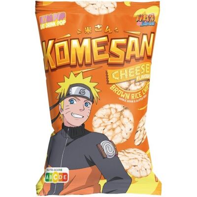 Patatine soffiate di riso integrale KOMESAN - Naruto, gusto formaggio, 60G