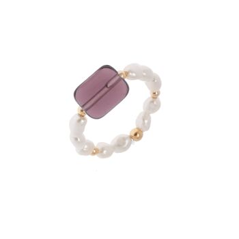 Bague Perle Arc-en-Ciel 17