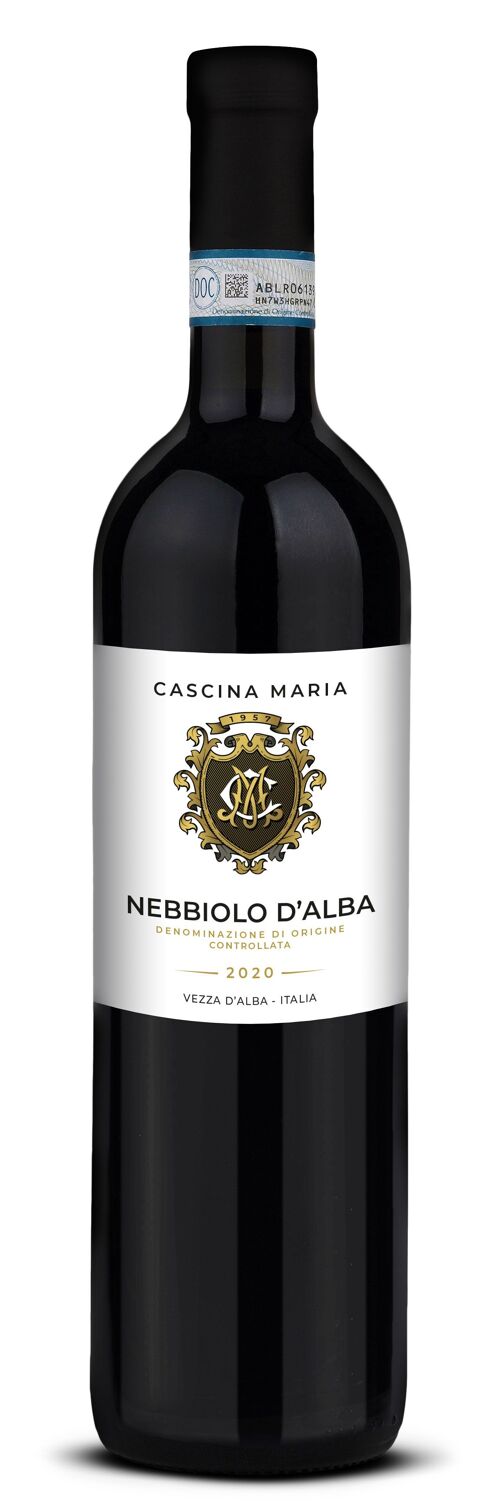 Nebbiolo d’alba DOC 2020, CASCINA MARIA, vin rouge fruité et tannique