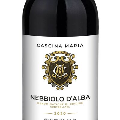 Nebbiolo d’alba DOC 2020, CASCINA MARIA, vino rosso fruttato e tannico