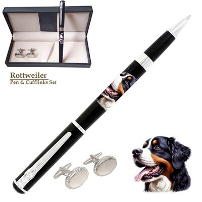 Rottweiler Pen & Cufflinks set