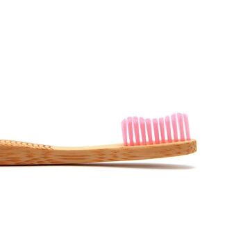 Brosse en bambou - Rose 2