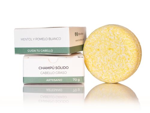 Champú sólido para cabello graso