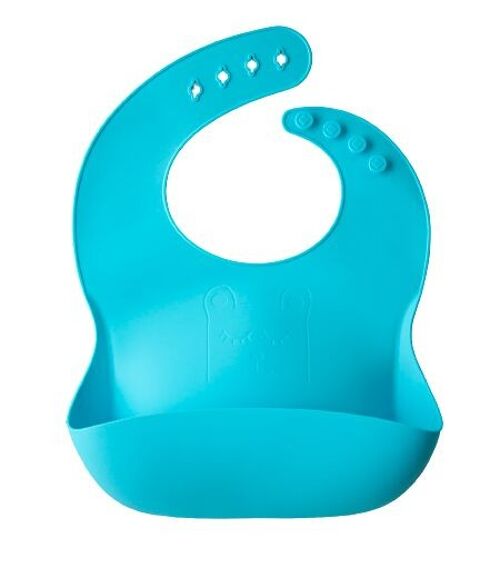 Little Eater silicone bib Light Blue