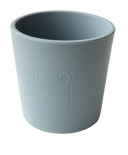 Little Eater silicone grip cup Grey