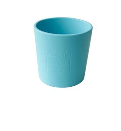 Little Eater silicone grip cup Light Blue