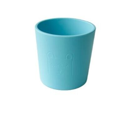 Little Eater silicone grip cup Light Blue