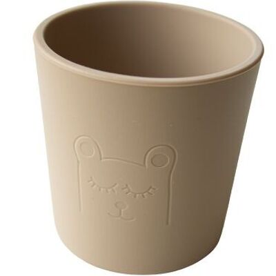 Little Eater silicone grip cup Beige