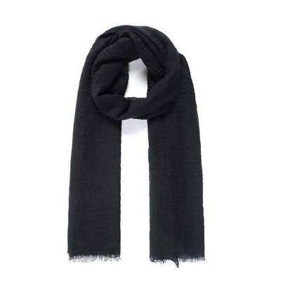 Plain black scarf