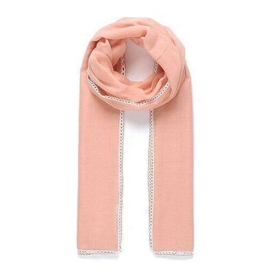 plain peach scarf