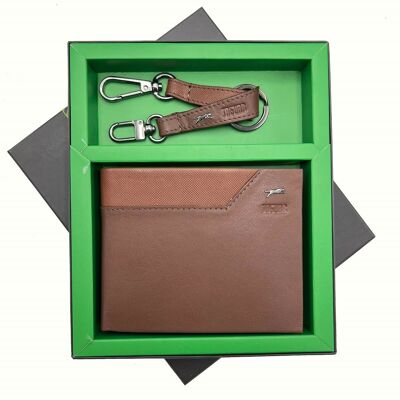Set wallet and key holder, Jaguar gift box, for men, art. PARURE773