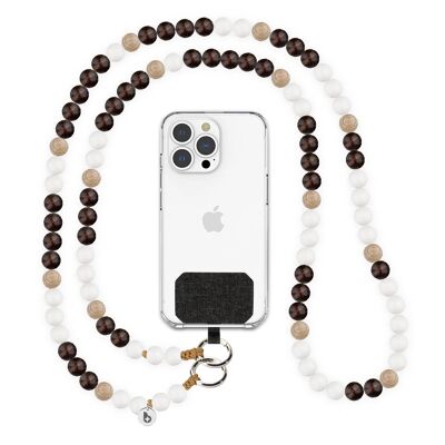 Mobile phone chain cappuccino incl. Patch