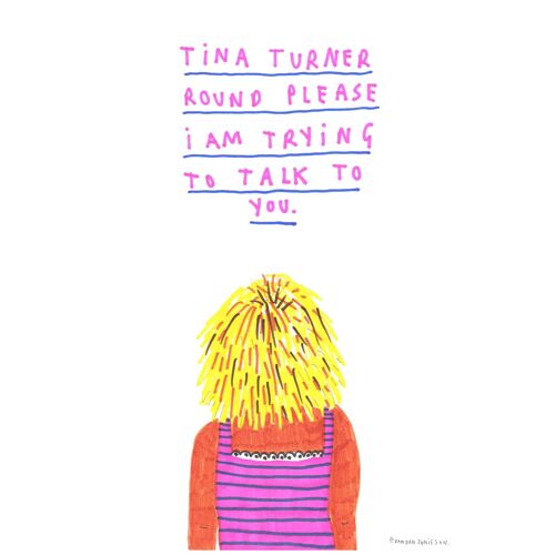Tina Turner Round | A2 art print