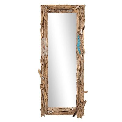 Miroir cadre bois flotté-501011