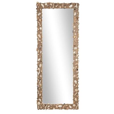 Specchio con cornice a conchiglia-502009