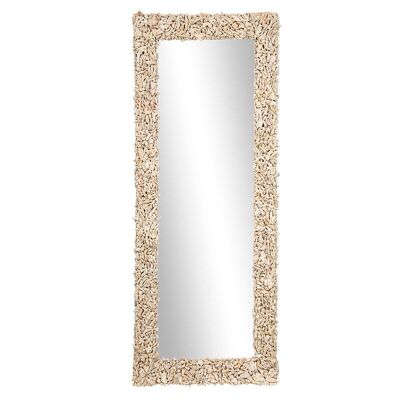 Specchio con cornice corallo-503002