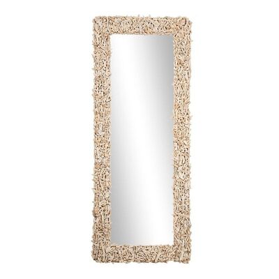 Specchio con cornice corallo-503007