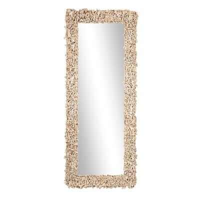 Specchio con cornice corallo-503008