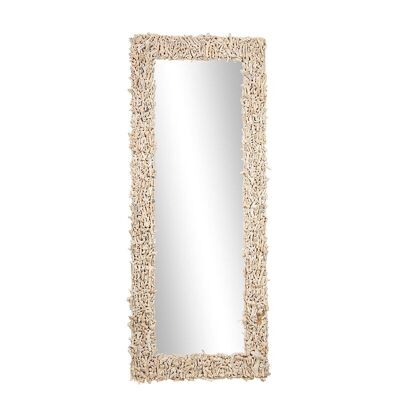 Specchio con cornice corallo-503015