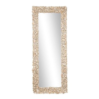 Specchio con cornice corallo-503016