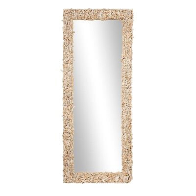 Specchio con cornice corallo-503017