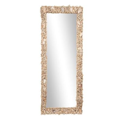 Specchio con cornice corallo-503018