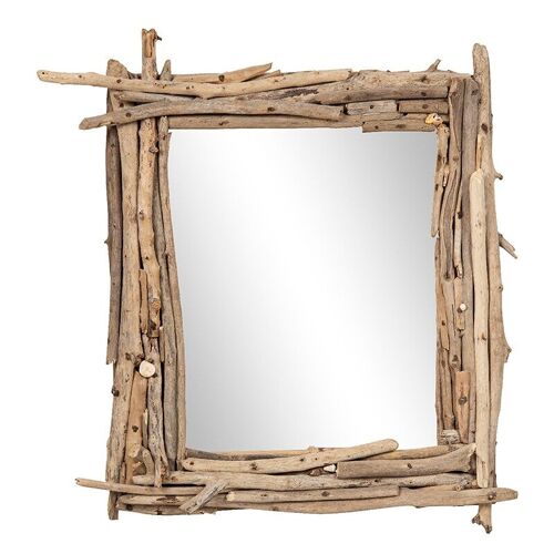 Miroir cadre bois flotté-504003