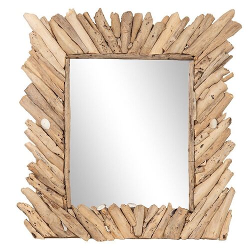 Miroir cadre bois flotté-504004