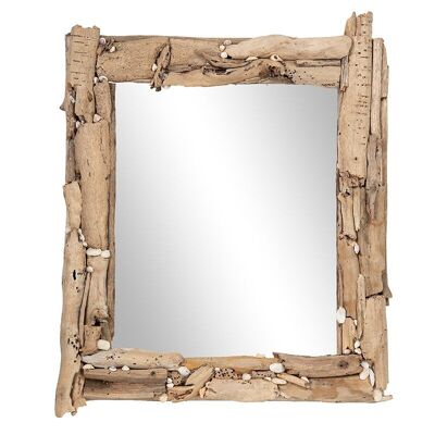 Miroir cadre bois flotté-504012