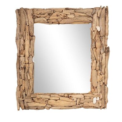 Miroir cadre bois flotté-504020