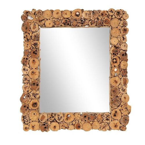 Miroir cadre bois flotté-504023