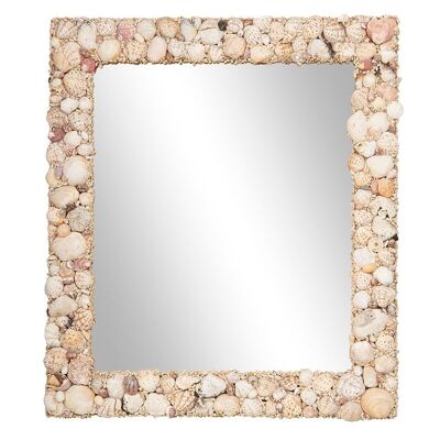 Espejo con marco de concha-505001
