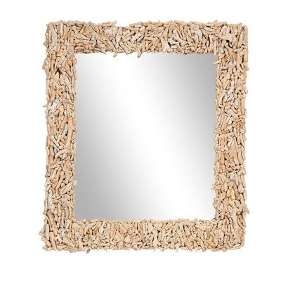 Specchio con cornice corallo-506004