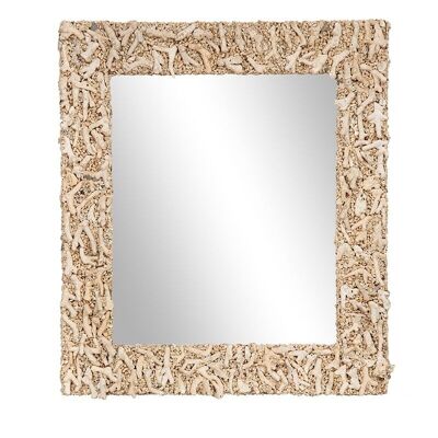 Specchio con cornice corallo-506005