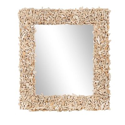 Specchio con cornice corallo-506006