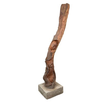 Estatua de palisandro sobre pie de hormigón-902012